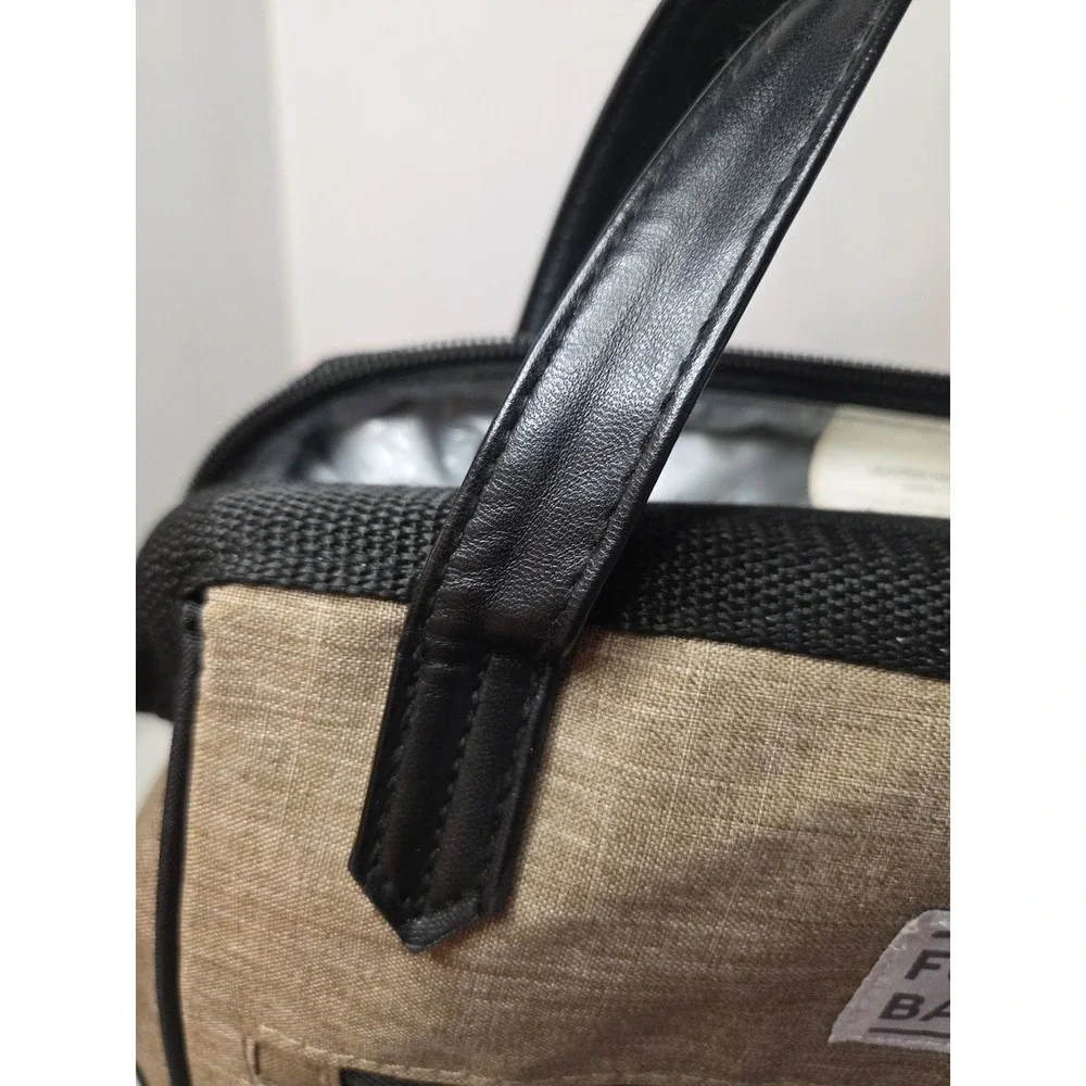 Fulton Bag Co. Insulated Upright Lunch Bag -‎ Brown/Black
